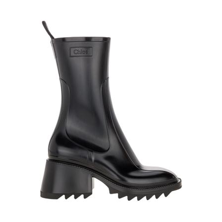 Chloé, Betty Rain Boots Zwart, Dames, Maat:41 EU