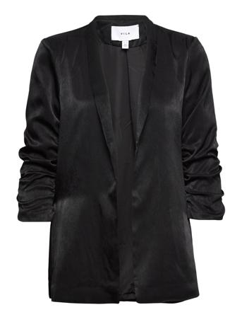 Viher Sateen 3/4 Blazer /Ka Black Vila
