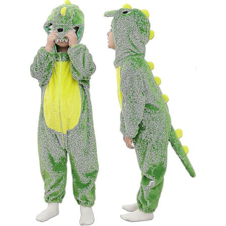 Småbarn Baby Tiger Dinosaur Dyr Kostyme Hette Romper Jumpsuit