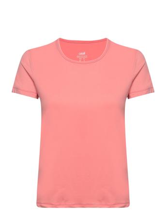 Essential Mesh Detail Tee Casall Coral