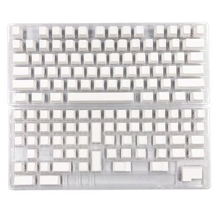 CherryProfile Blank Keycaps Minimalistisk hvid Mekanisk Keyboard Keycap erstatter
