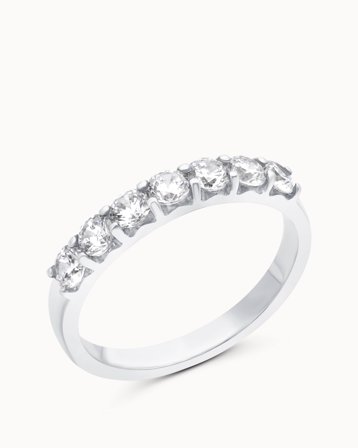Seven-stone Ring Eleonora 18K White Gold - Engagement Rings & Wedding Rings from Vanbruun