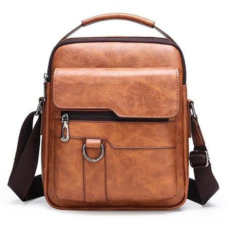 Skuldertaske Messenger Bag KHAKI