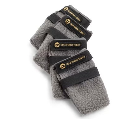 Seleverkstedet High Fleece Potesokker 4pk, Grå - XS