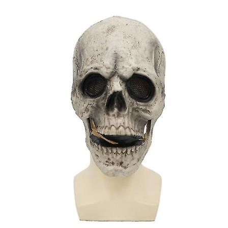 Mask Horror Rekvisitt Kostyme Grey