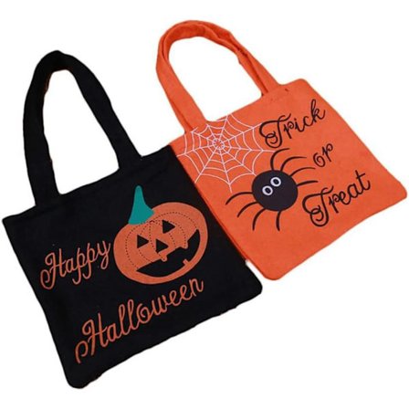 Halloween Non-Woven Bag Liten Gavepose Tote Bag Godteripose med 2 Håndtak, Halloween Godteripose, 20*19CM