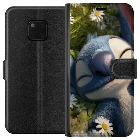 Kompatibel Tegnebogsetui til Huawei Huawei Mate 20 Pro Stitch falder fredeligt i søvn i en eng af prestekraver, hvor det bløde lys og naturens ro sk