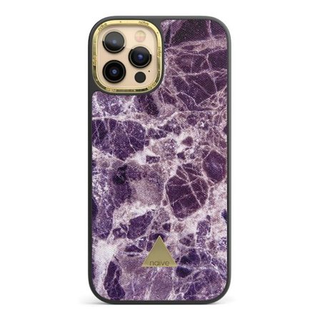 Naive iPhone 12 Pro Max Skal - Lila Marmor
