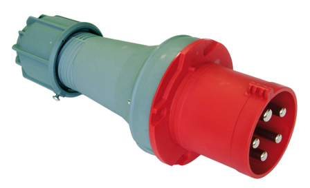 Garo Basic Støpsel IP44 5-polet 63 A 6 h, rød, Stikkontakter & kabler
