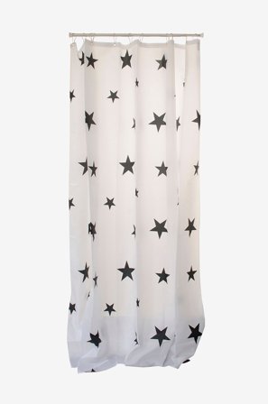 Hasta - Badeforhæng Stjärna - Flerfarvet - Badeforhæng - 180X200 - Fra Homeroom