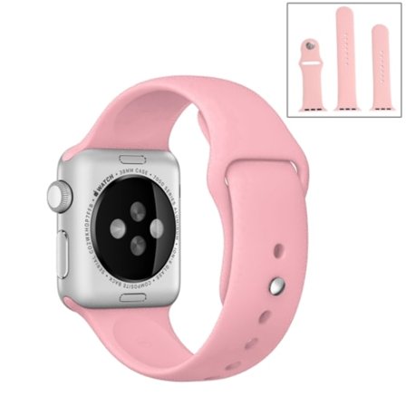 För Apple Watch 42mm silikon Sport klockarmband