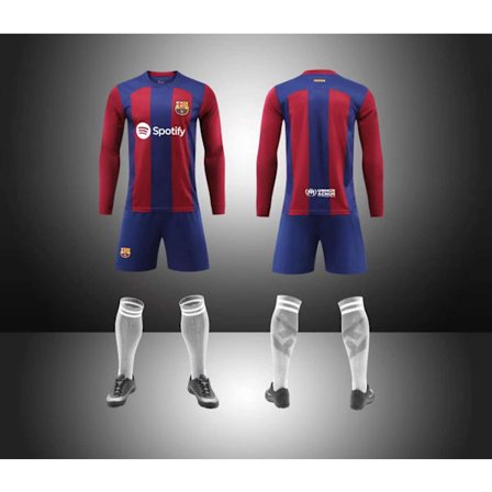 FBC Ei numeroita 2023/2024 Pitkähihainen syksy, talvi Koti Lasten Jalkapallopaita/Shortsit/Sukat Setti Nuorten lasten koot