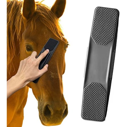 Hästmassageborste, hästmassageborste, hästborstningborste, hästborste, avlägsna hår, lera, svett och smuts, lämplig för hästar, katter, hundar etc.