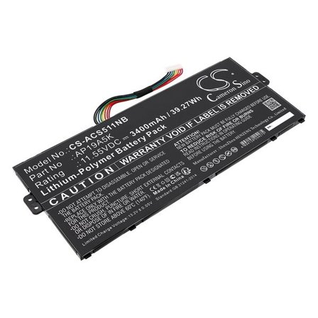 Batteri til bærbar PC for Acer Chromebook Spin 511 R752T-C3M5 og andre