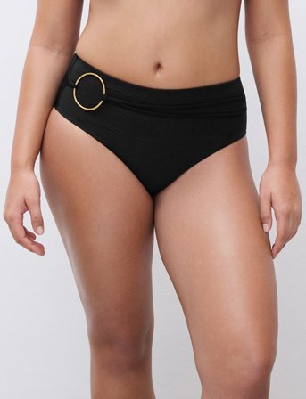 Chantelle Beach Eclipse Swimwear Highwaist Full Brief - Black - 38