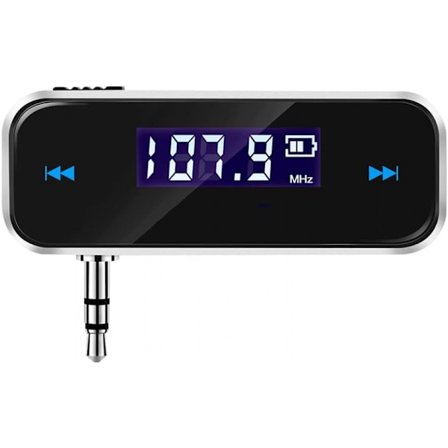 3,5 mm FM-sändare LCD-skärm i bilen Musik Audio Trådlös sändare