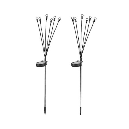 2-pakke 12 LED Solcelled S Utendørs Nye D Sti S Svev Ved For