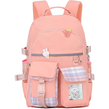 Lasten reput Nylon Opiskelijareput Suuri kapasiteetti Teini-ikäisten koululaukku Monitaskuinen kirjalaukku