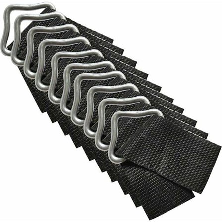 Trampoline Trekantbeslag, 10 stk Trekantringer V-ringer Beslag, Høy Erosjonsbestandig Metall Trekantbeslag for Trampolineutskifting og Reparasjon