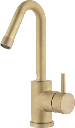 Mora Izzy Tvättställsblandare rå mässing, Badrum