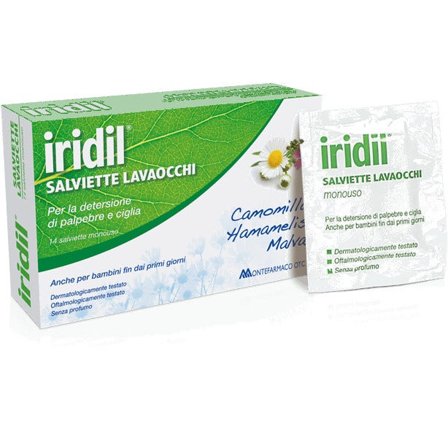 Iridil Salviette Lavaocchi 14 Pezzi