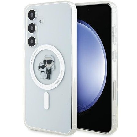 Karl Lagerfeld IML Karl&Choupette MagSafe kotelo Samsung Galaxy S24 - läpinäkyvää