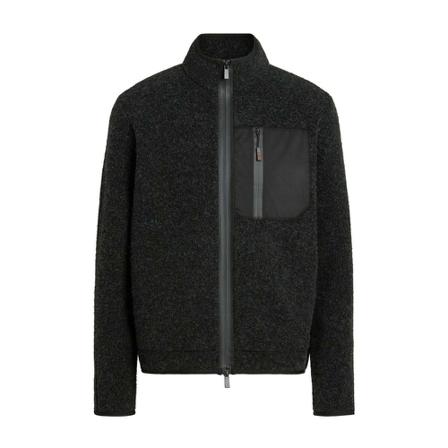Z Zegna, Zip-throughs Zwart, Heren, Maat:M