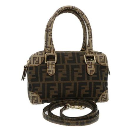 Fendi Vintage, Pre-owned Handbag Bruin, Dames, Maat:ONE Size,Canvas