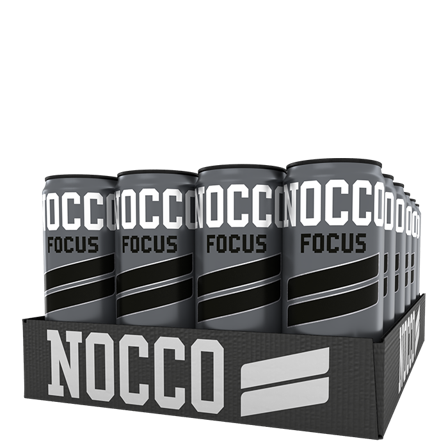Energidrikk 24 x NOCCO FOCUS, 330 ml, Ramonade - Bodyman.dk