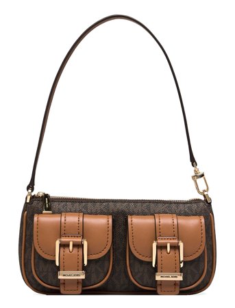 Michael Kors Sm Conv Pouchette - Brown - ONE SIZE