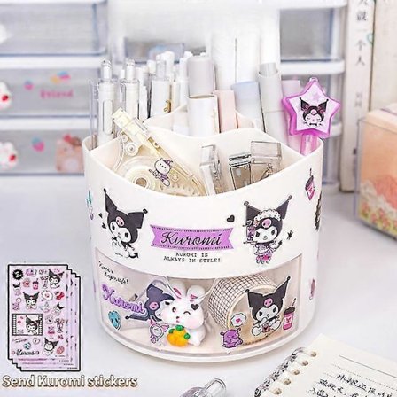 Oppbevaringsboks Skrivebordsorganisator & Kawaii Sanrio Cinnamoroll Klistremerker Søt Papir Oppbevaring Jenter Skrivebordsorganisator_yux