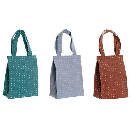 Lunchlåda Dkd Home Decor Blå Brun Turkos (20 X 10 X 43 Cm) (3 Pc