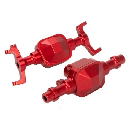 Metallivetoakseli FMS 1:18 LC80 Land Cruiser RC -k攀爬车越野爬行车轴和后部,红色