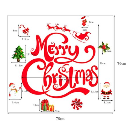 Merry Christmas Garage Door Dekorativ klistermärke med magnetisk DXGHC