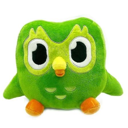 Duolingo Plush Duo 10-vuotisjuhla vihreä pöllö lahja lapsille nukke pehmolelu