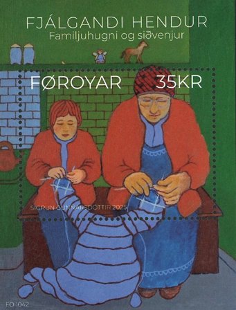 Færøerne - Omsorgsfulde hænder - Postfrisk miniark