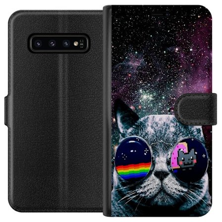 Kompatibelt Lommeboketui til Samsung Galaxy S10 Romkatt