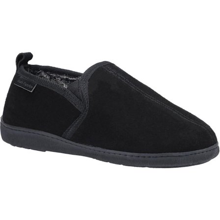 Hush Puppies herr Arnold Slip On lädersko 6 UK svart