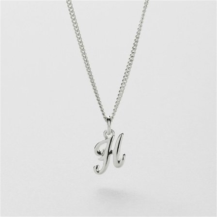 H Vintage Letter Necklace