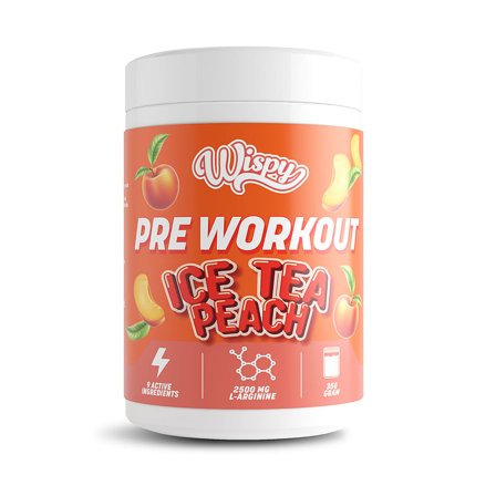 Wispy Nutrition Pre Workout 350 g Ice Tea Peach, Helse & Madvarer, Energi, Pre-workout