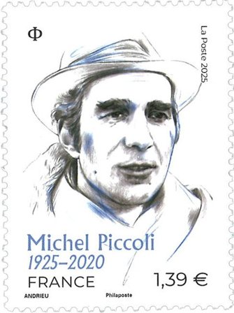 Frankrig - Michel Piccoli - Postfrisk frimærke