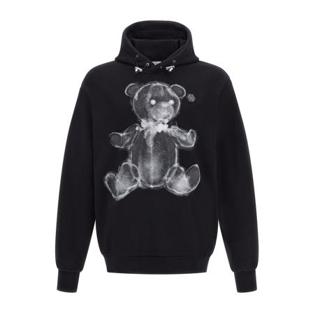 Philipp Plein, Hoodies Czarny, Mężczyzna, Rozmiar: L