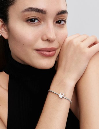 Pandora Disney Dark Zero Dog Sterling Silver Charm With Black, Red, Orange And White Glow In The Dark Enamel - White - ONE SIZE