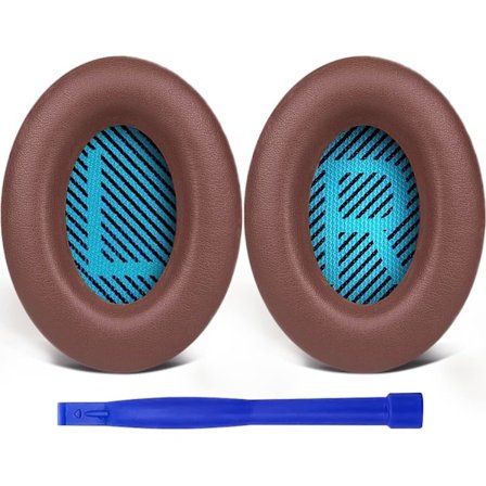 Professionella öronkuddar för Bose-hörlurar, utbytesöronkuddar för QC35 QC15 QC25-hörselkåpor, bruna