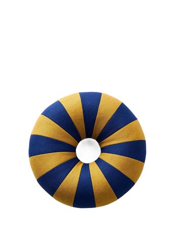 Studio About Float Pillow, Dark Blue/Ochre - Multi/patterned - Ø 40 CM