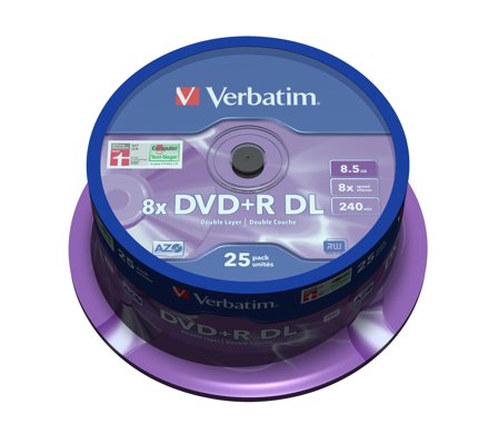 Verbatim DVD+R DL x 25 - 8.5 GB - lagringsmedier