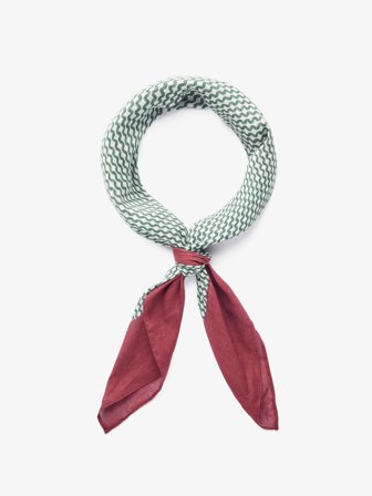 John Henric Men's Grüner Gepunktetes Bandana Size Onesize