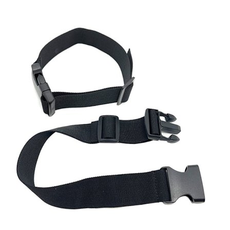 25 mm, 200 cm sort 4 stk quick release surringsrem Plast R