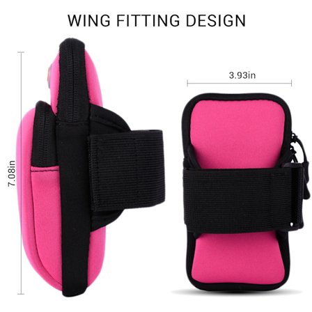 Udendørs telefonarmbånd med stor kapacitet, vandtæt taske-pung til sport-løb-armbånd, telefonholdertasker