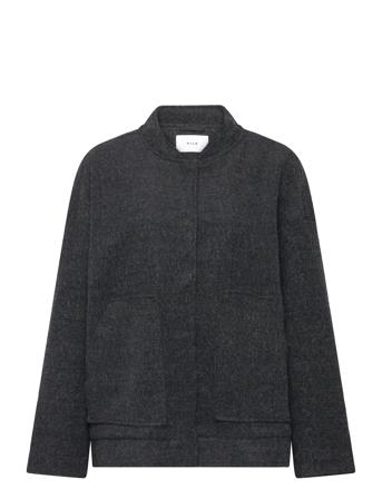 Vicecilie Wool Bomber Jacket Grey Vila